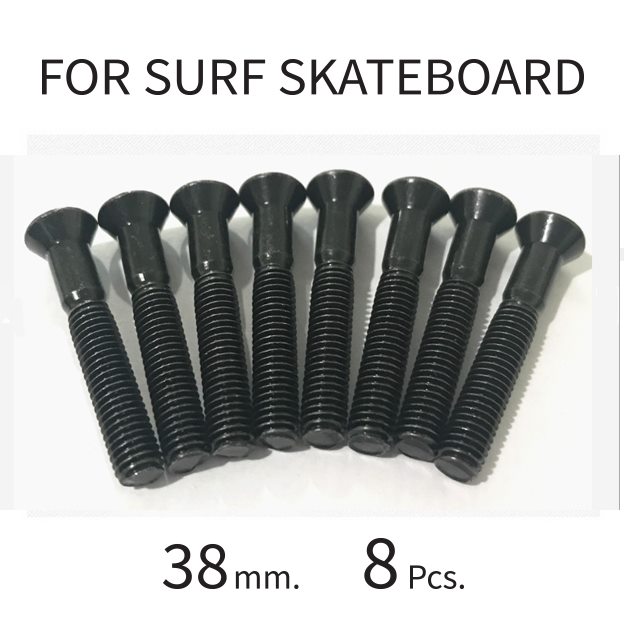 【พร้อมส่ง】 น็อตขนาด 38mm. สำหรับ SURF SKATEBOARD 1 set= 8 ชิ้น