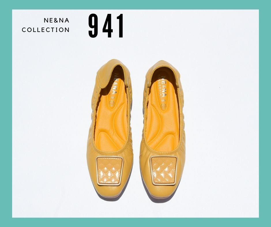 รองเท้าเเฟชั่นผู้หญิงเเบบคัชชูส้นเตี้ย No. 941 NE&NA Collection Shoes