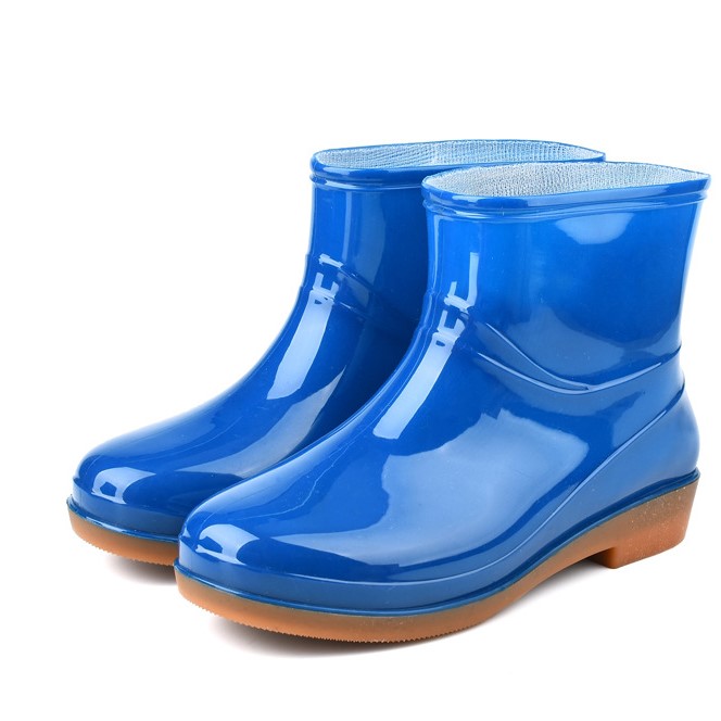 ส่งเร็ว? 36-44 รองเท้ากันฝน รองเท้าบูท กันน้ำ กันน้ำมัน ส้นหนา ฤดูฝน รองเท้ากันลื่น รองเท้าทำงาน B-060