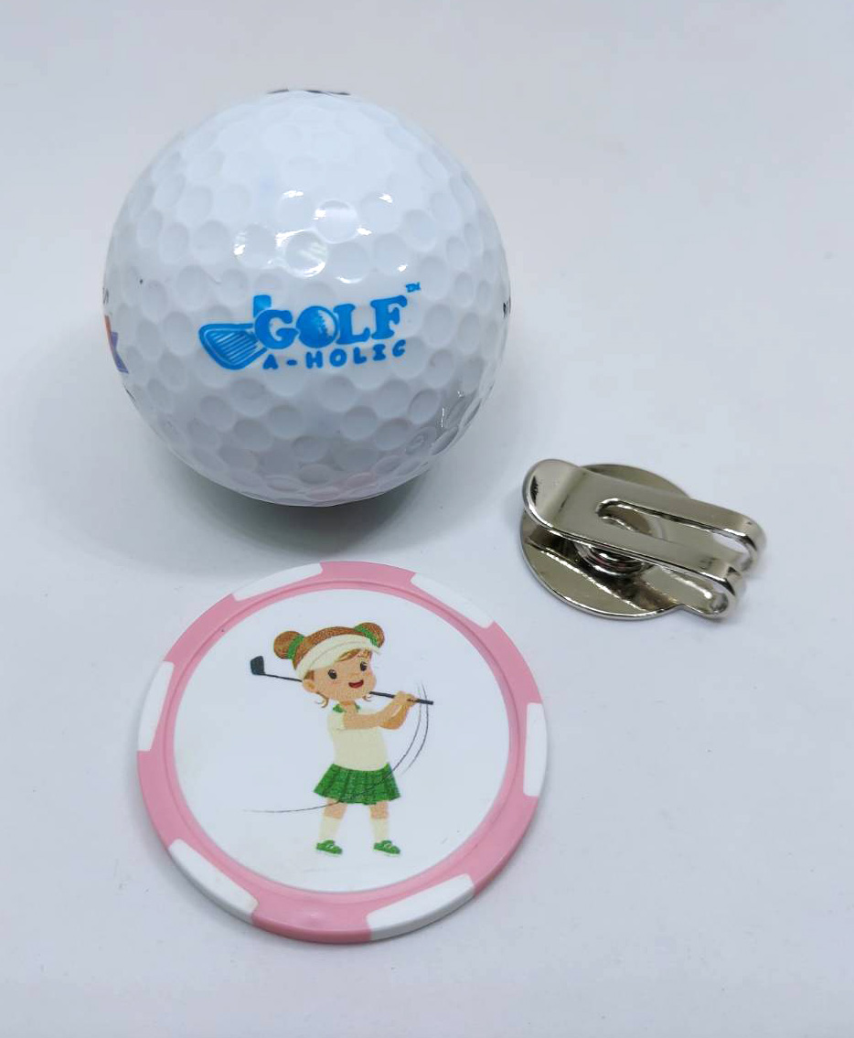 Golfaholic - Golf Ball Marker Casino Chip - กอล์ฟบอลมาร์คเกอร์ คาสิโนชิพ