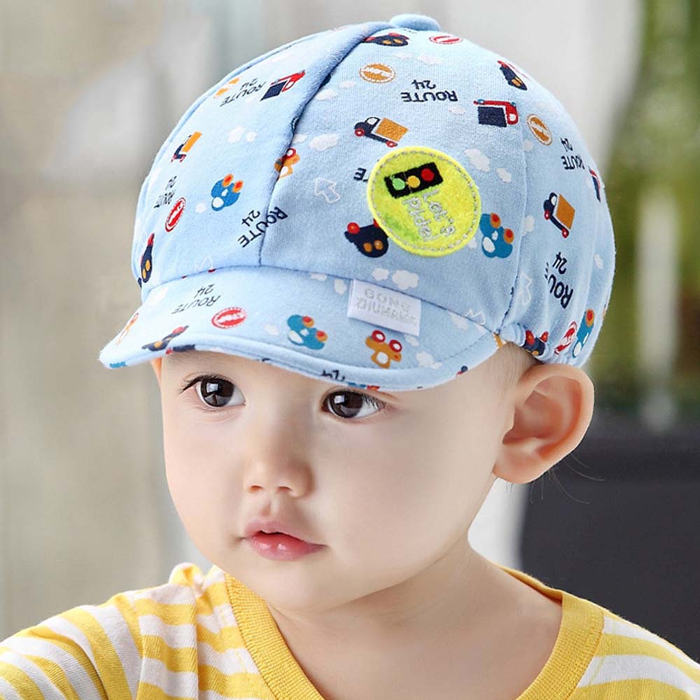 ZCGMVIA น้อยน่ารักรถเด็กทารกแรกเกิดเด็กวัยหัดเดินหมวกลำลองเด็กหมวกเบสบอลหมวกเบเร่ต์หมวกทารก