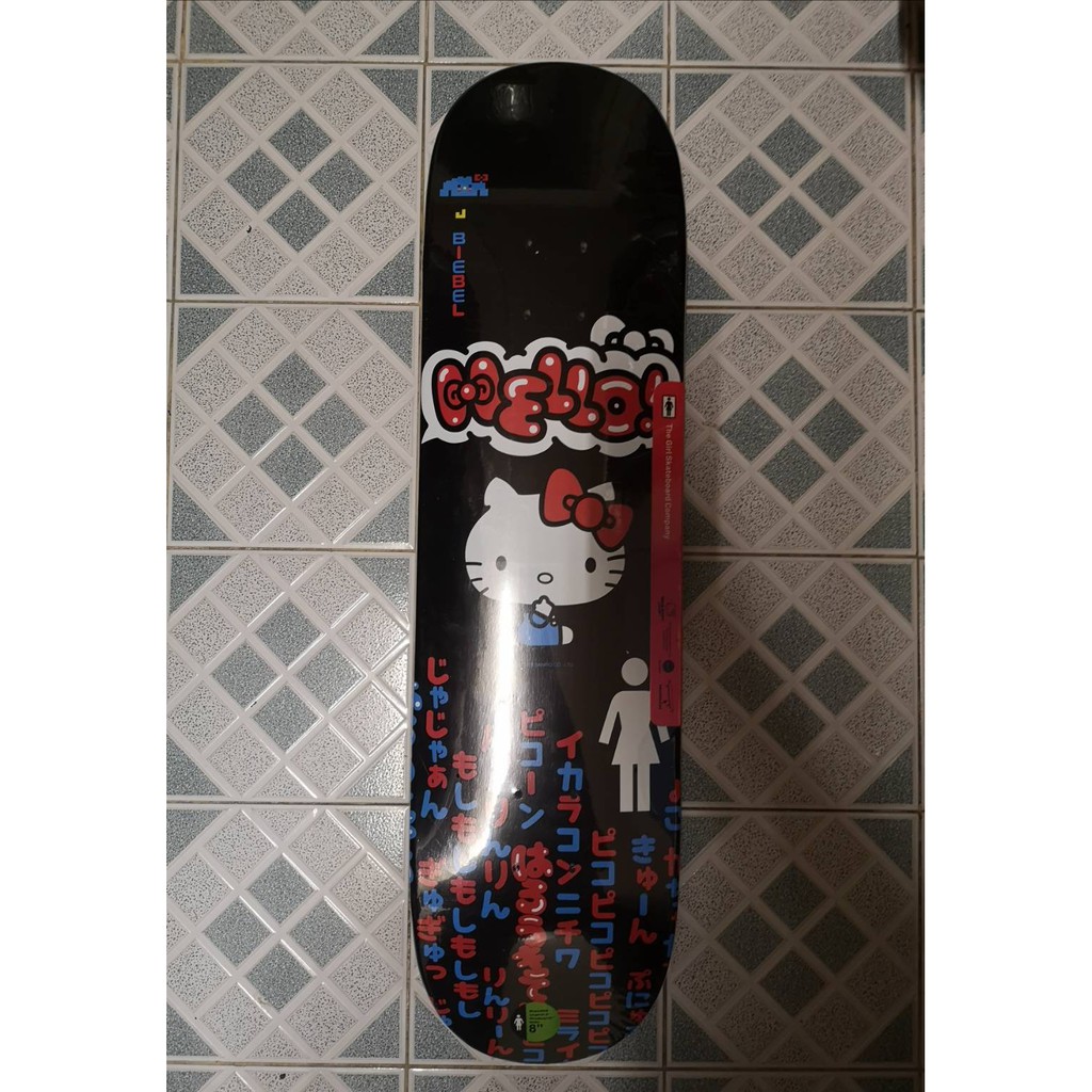 แผ่นสเก็ตบอร์ด GIRL SKATEBOARD DECK X HELLO KITTY สินค้าพร้อมส่งจากไทย