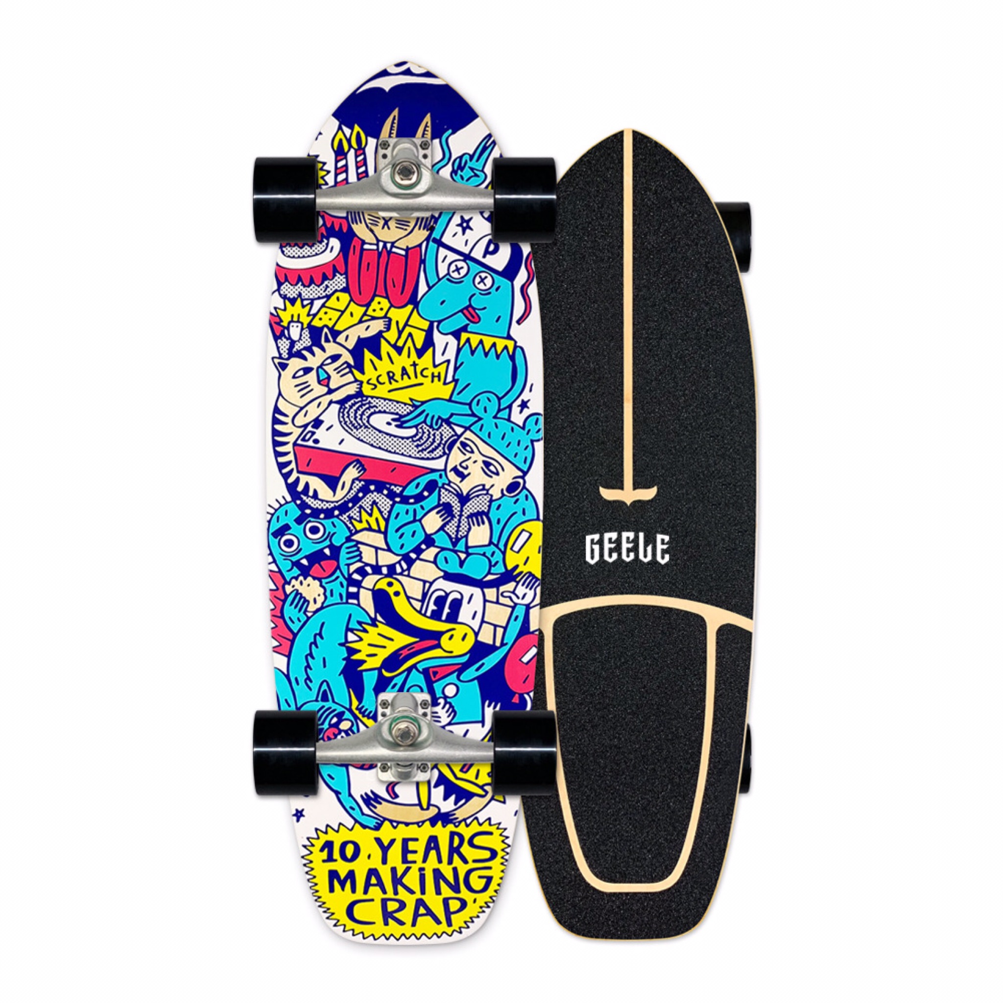 ?พร้อมส่งจากไทย‼️Geele Surf Skate Board CX4 ถูกที่สุด?%