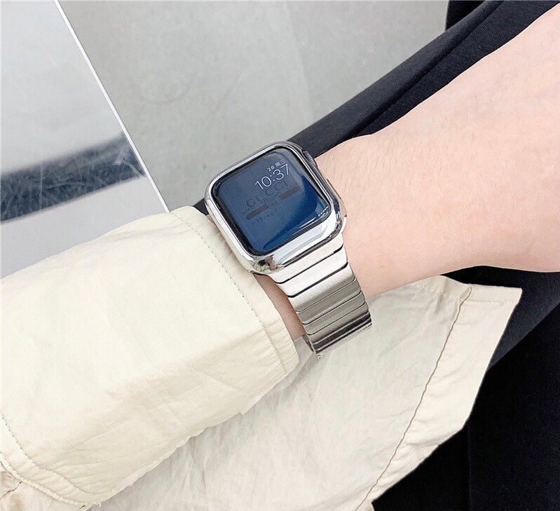 สายแสตนเลส apple watch เหล็กกล้าไร้สนิม สายนาฬิกาข้อมือ สำหรับ Apple Watch Series 1 / 2 / 3 / 4 / 5 / 6  Apple Watch SE Iwatch 38 มม. 40 มม. 42 มม. 44 มม.