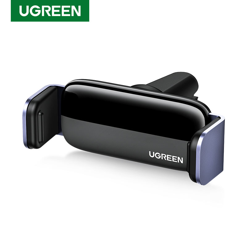 UGREEN Universal Car Holder Mobile Phone Adjustable Car Air Vent Mount Holder Cradle for VIVO, OPPO, iPhone Huawei Black