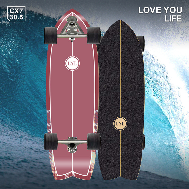 [79*23*13cm] surf skate CX7 สเก็ตบอร์ด เเท้ เซิฟสเก็ตบอร์ด เสก็ตบอร์ด สเก็ตบอด สเก็ตบอร์ดกระดานโต้คลื่นบก กระดานฝึกเล่นสกีจำลอง