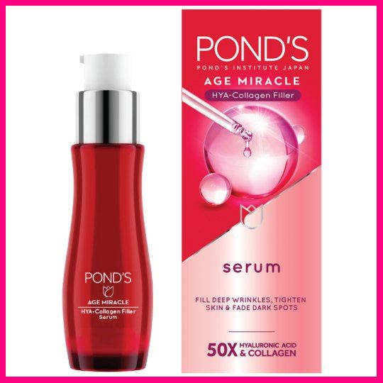 พอนด์ส เอจ มิราเคิล ไฮยา คอลลาเจน ฟิลเลอร์ เซรั่ม ผลิตภัณฑ์บำรุงผิวหน้า 30มล.