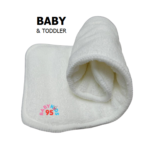 BABYKIDS95 Microfiber Insert, Three Layer, Size 13.50*34 cm. For Infants and Toddler (1 pc.) ราคา 29 บาท*ส่งฟรี