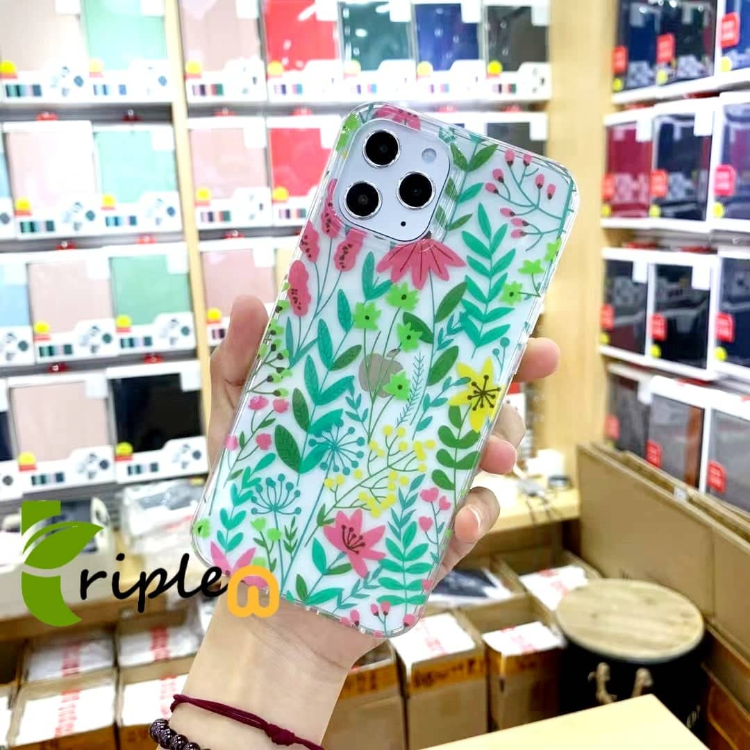 Mutuaral เคสใสกันกระแทก ลายดอกไม้น่ารักสดใส TPU พรีเมี่ยม iPhone12/12Pro/12 Pro Max