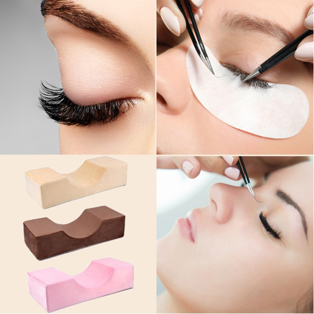 RENTA Professional สำหรับขนตา U-รูปหมอน Salon ฟองน้ำสำหรับแต่งหน้าตัวต่อขนตาเครื่องมือหมอนตัวต่อขนตา