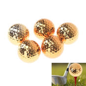 LOKIYA 1pc golf balls novel ball golf equipment gold color