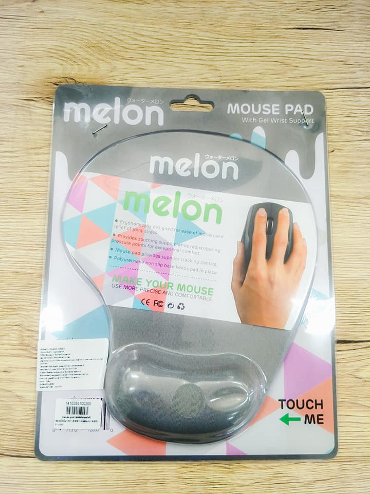 Melon แผ่นรองเม้าส์พร้อมเจลรองข้อมือ Mouse Pad With Gel Wrist Support รุ่น ML-200