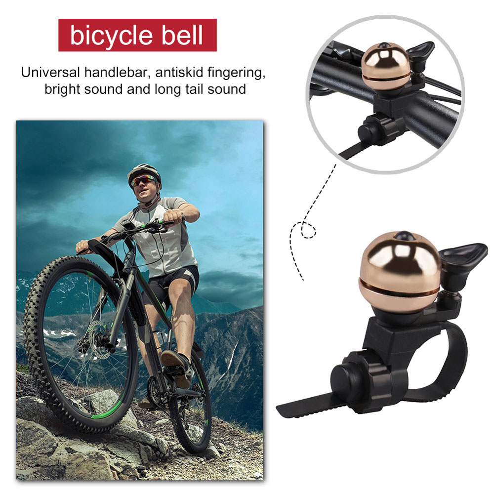 VINEY Handlebar แหวน90dB ขนาดเล็กเสียงปลุกจักรยานอุปกรณ์ขี่จักรยานอุปกรณ์เสริมกระดิ่งรถจักรยานแตร