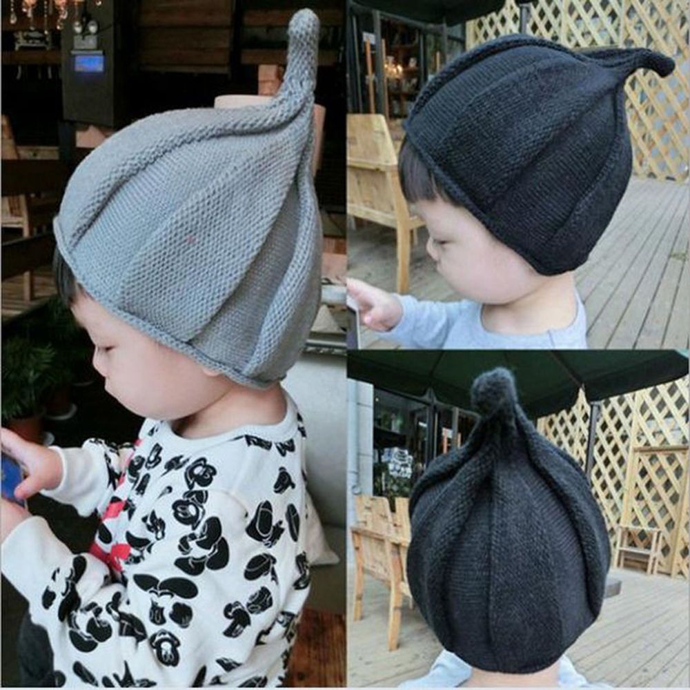 TURHA แฟชั่นฤดูหนาว Beanie หมวกแก๊ปถักนิตติ้งเด็กเด็กเด็กผู้ชายเด็กผู้หญิง Twisted Crochet หมวกแหลมเสื้อผ้าอุปกรณ์เสริม