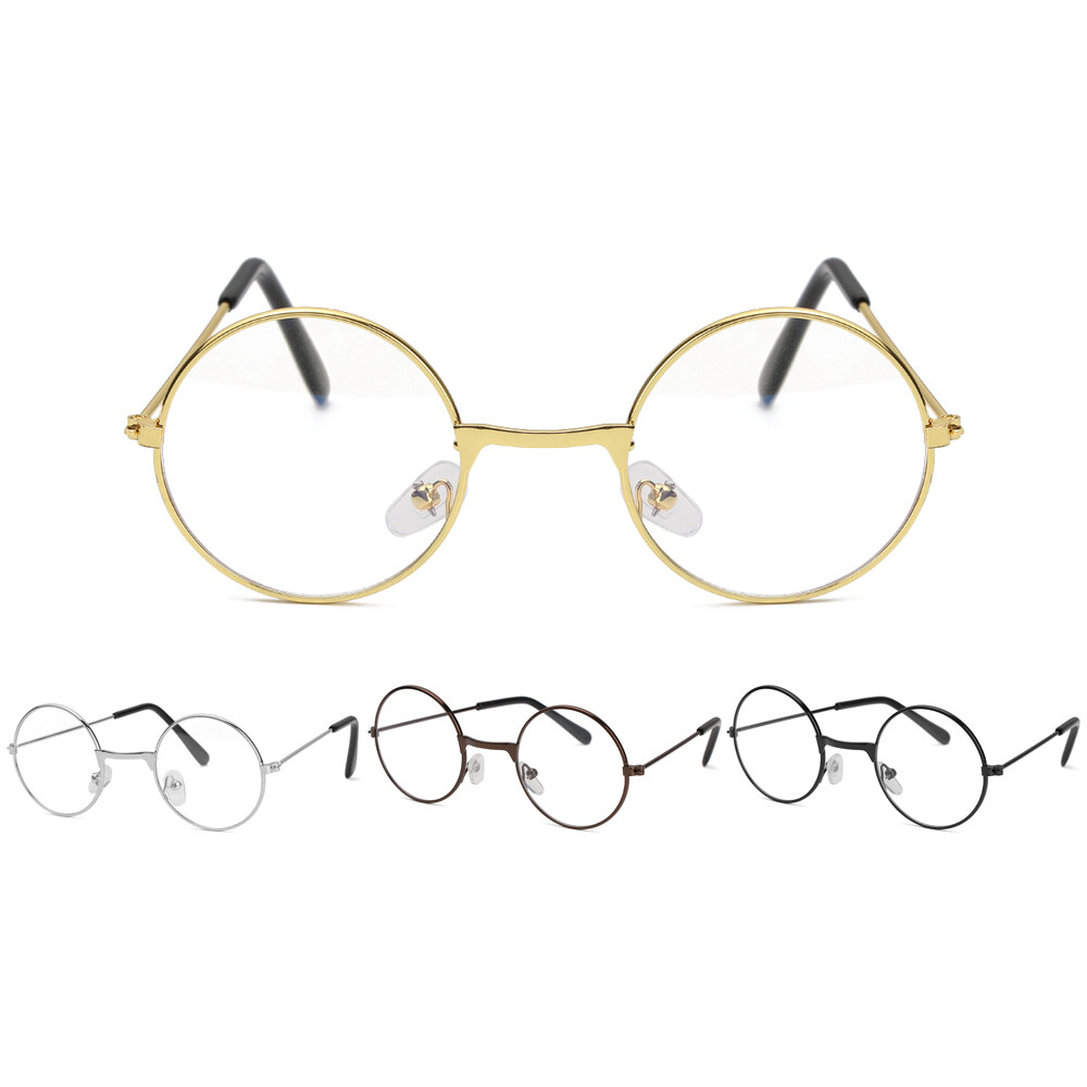 LONGZHU1 New Fashion Round Decorative Glasses Flexible And Portable Flat Light Children