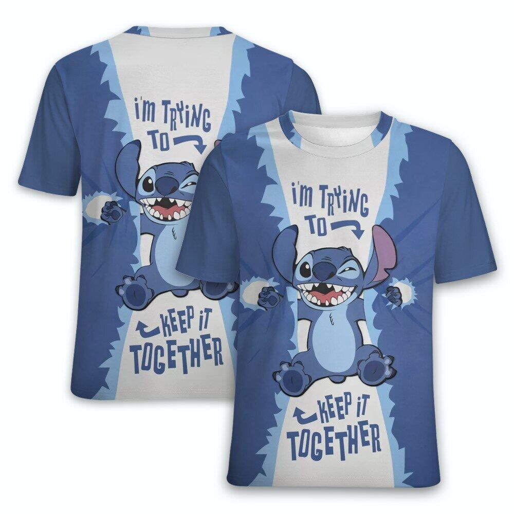 KCYSTA Stitch Cartoon Fashion Kids Girls Print Youth Kids T-Shirt Vintage Family Mama Papa Baby Family Tops Shirt Kids, Infant Unisex, Size: Small