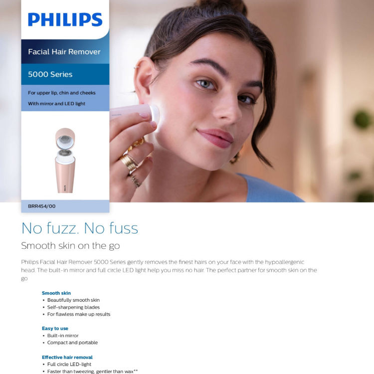 Philips, Facial Hair Remover Series 5000