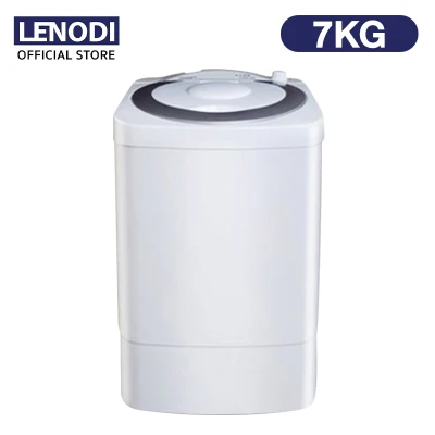 LENODI เครื่องซักผ้ากึ่งอัตโนมัติ 7.0 KG แบบถังเดี่ยว สีขาว,สีดำ (2)