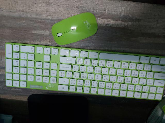 ใช้กับสมาร์ททีวีได้ Primaxx WS-KMC-8119 ชุด คีบอร์ดไร้สาย+ เมาส์ไร้สาย Wireless keyboard+ mouse