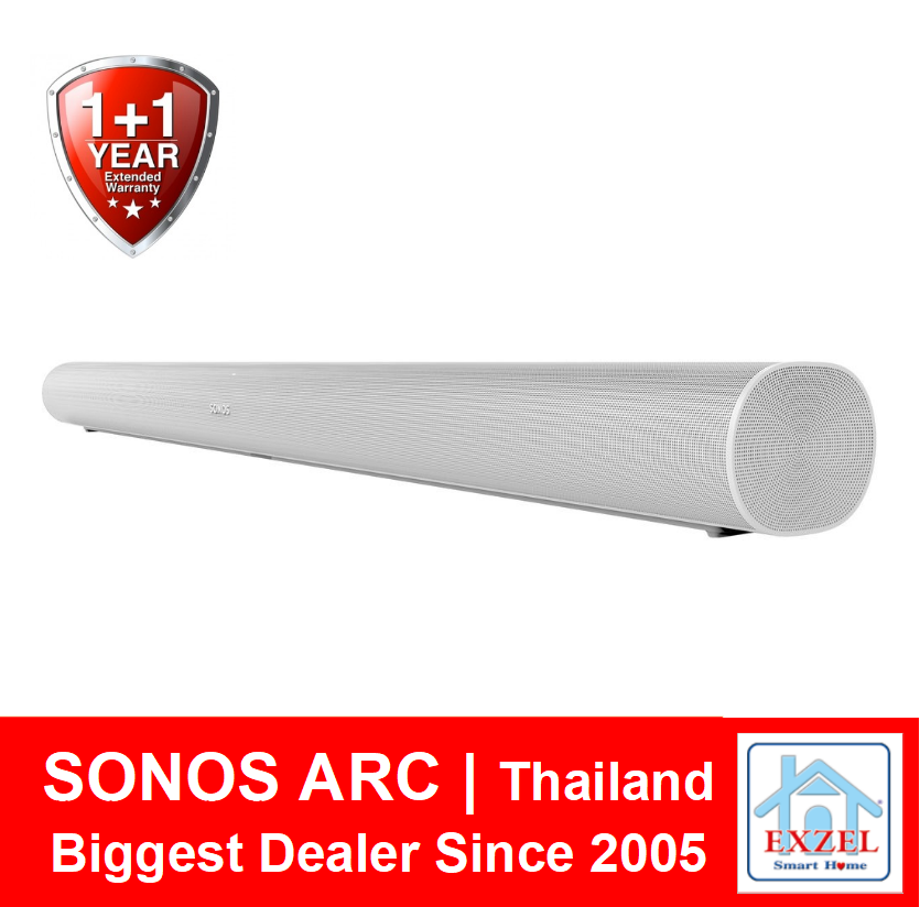 Sonos Arc Soundbar : 1Yr + 1 Extra Yr Warranty | Fast 1 Day Ship from Bangkok | Sonos Sound bar Speaker | Black / White ลำโพง ซาวด์บาร์ Dolby Atmos - In Stock