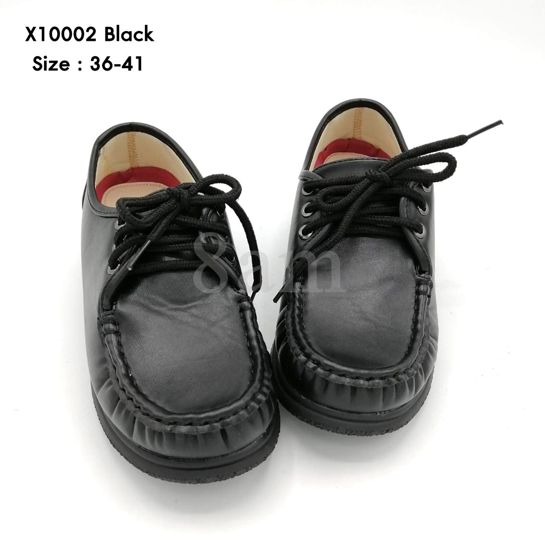 8am OXXO รองเท้าเพื่อสุขภาพ รองเท้าพยาบาล รองเท้าหนัง pu คุณภาพใกล้เคียงหนังแท้ สวมใส่สบายรูปทรงกว้าง X10002