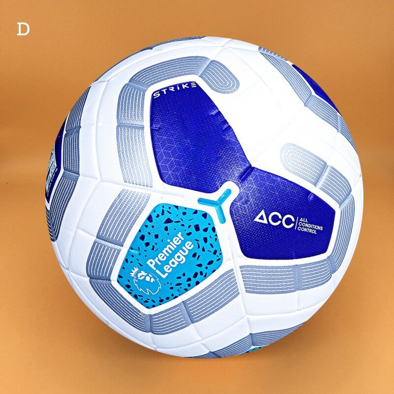 【พร้อมส่งในไทย】 การแข่งขันฟุตบอลพรีเมียร์ลีกฟุตบอลหนังแท้สวมใส่สบายเบอร์ 5 Ball