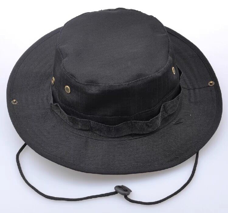 หมวกแฟชั่น หมวกผู้ชาย หมวกวินเทจ มีเชือกรัดคาง หมวกปีกบาน หมวกบักเก็ต