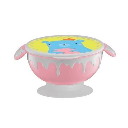 NANNY ชามสแตนเลสพร้อมฝาและฐานสูญญากาศ 500 มล. Suction Bowl with Lid