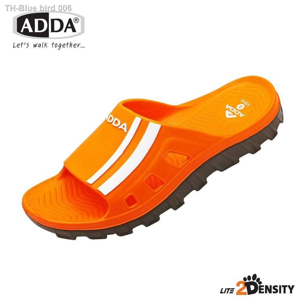 ?พร้อมส่ง?Adda 2Density 5TD12-M1 แท้?- รองเท้าแตะ Adda ลายเส้น รองเท้าลำลอง รองเท้าผู้ชาย รองเท้าสวมเข็มขัด ไซส์ 7-10