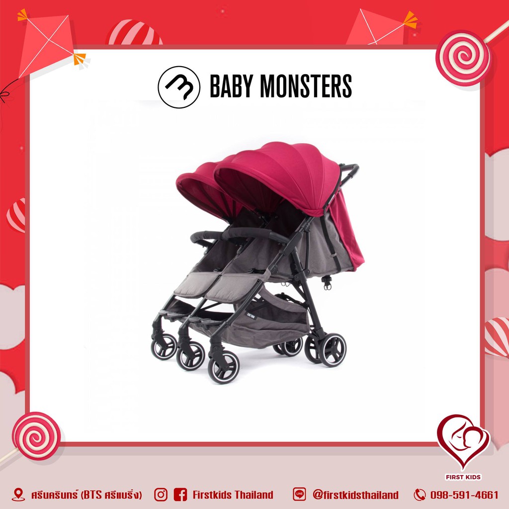 Baby Monster KUKI TWIN รถเข็นเด็กแฝด แบรนด์อันดับ 1 จากสเปน#firstkids#ของใช้เด็ก#ของเตรียมคลอด