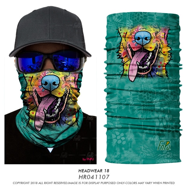 Seamless Magic ผ้าพันคอสัตว์ลิงฉลามผ้าพันคอหลอด Headband Gaiter สโนว์บอร์ด Face