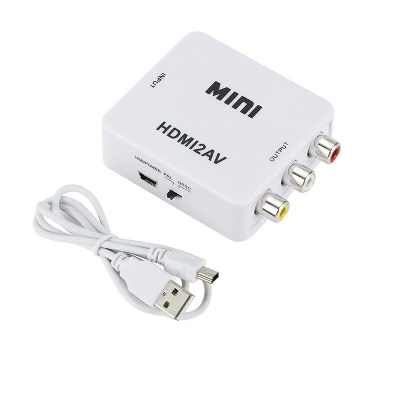 กล่องแปลง HDMI to AV (RCA) หัวแปลง HDMI เป็น AV ( HDMI to AV converter) ตัวแปลงสัญญาณ HDMI2AV / D-PHONE