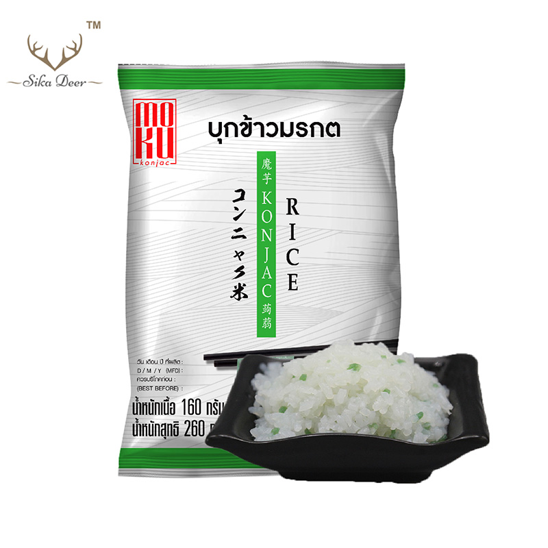 [FK0131-1] MOKU บุกข้าวมรกต 160 กรัม บุกข้าว เส้นบุก คีโต คลีน เจ บุกเพื่อสุขภาพ คีโต ลดน้ำหนัก ไม่มีแป้ง keto Konjac Green Rice