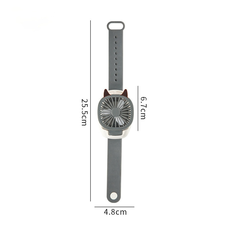 สร้างสรรค์มินินาฬิกาพัดลม USB ชาร์จขี้เกียจมือถือข้อมือพัดลมของขวัญสำหรับเด็กและนักเรียน