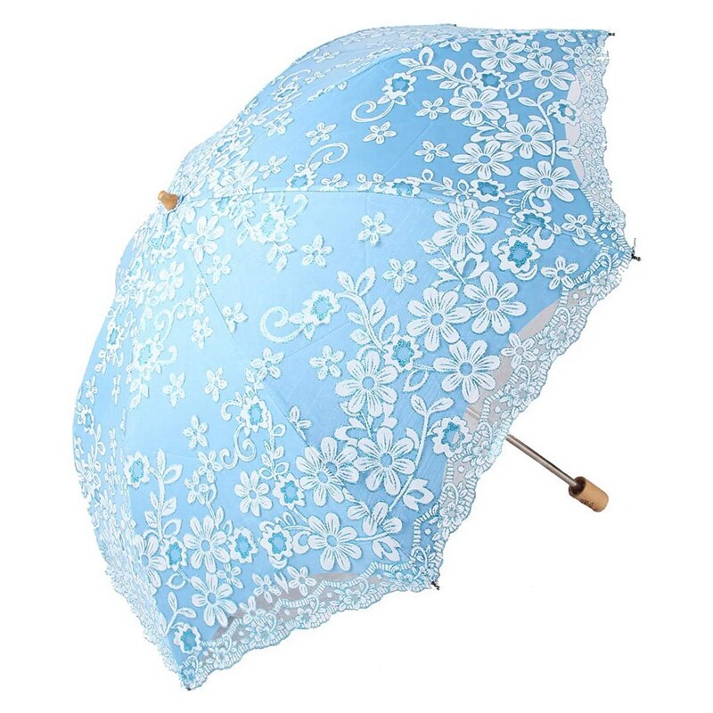 Travel Parasol Folding Non-Uv Sunshade Vintage Umbrella Printed Glitter Design 2 Folding Umbrella for Women Gifts