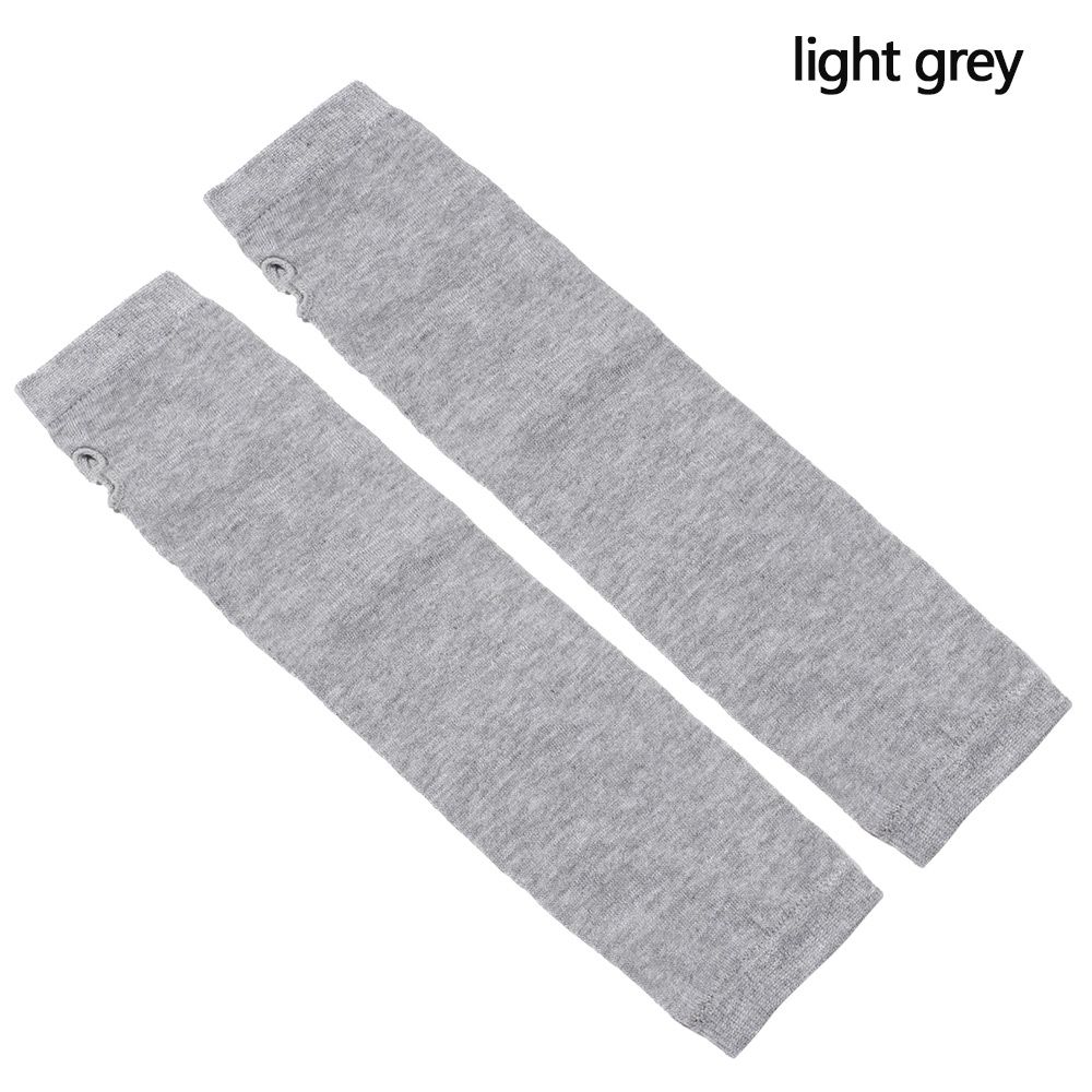 OKDEALS Women Girls Knitted Cotton Long Sleeve Handschoenen Elbow Mittens Wristband Arm Warmer Fingerless Long Gloves - 6