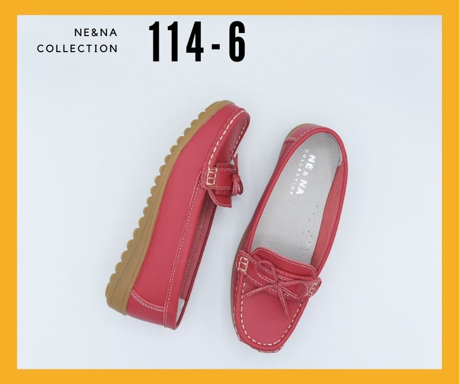 รองเท้าเเฟชั่นผู้หญิงเเบบโลฟเฟอร์ส้นเตี้ย No. 114-6 NE&NA Collection Shoes