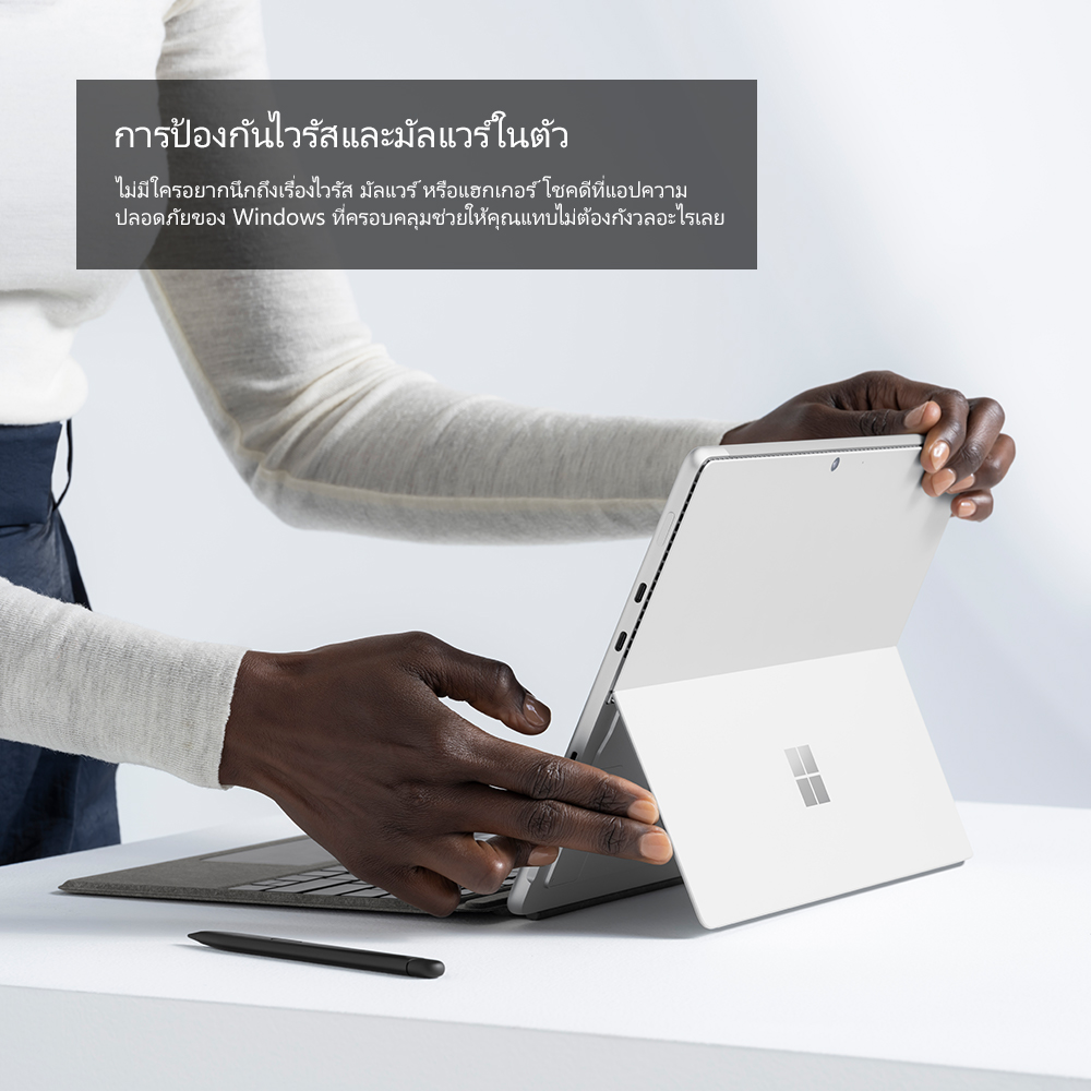 มุมมองเพิ่มเติมของสินค้า [Laptop] Microsoft Se Pro 8 i5/8/256 Thai GRAPHITE + Pro Signature Keyboard with Slim Pen 2 Thai Black