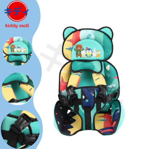 kiddy moll คาร์ซีทลายการ์ตูนฆูกระต่าย คาร์ซีทพกพา car seat เบาะนั่งเด็กในรถ เบาะเด็ก ที่นั่งในรถสำหรับเด็ก อายุ 6 เดือน - 10 ปี