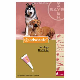 Advocate สำหรับสุนัขน้ำหนัก 10-25 กิโลกรัม exp.10.2018 Advocate สำหรับสุนัขน้ำหนัก 10-25 กิโลกรัม exp.10.2018