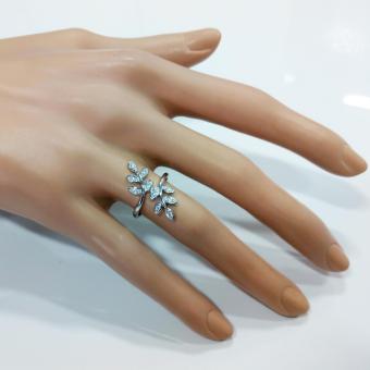 Beauty Jewelry เครื่องประดับผู้หญิง แหวนเพชรใบมะกอก ใบแห่งความสำเร็จ เงินแท้ 92.5 Sterling Silver ประดับเพชรสวิส CZ รุ่น RS2085-RR เคลือบทองคำขาว July 2018 - 2 Beauty Jewelry เครื่องประดับผู้หญิง แหวนเพชรใบมะกอก ใบแห่งความสำเร็จ เงินแท้ 92.5 sterling silver ประดับเพชรสวิส CZ รุ่น RS2085-RR เคลือบทองคำขาว - 2