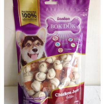 Bok Dok Chicken Jerky With White Bones ไก่พันกระดูกผูก 2.5 22 ชิ้น(CK95K) Bok Dok Chicken Jerky With White Bones ไก่พันกระดูกผูก 2.5 22 ชิ้น(CK95K)