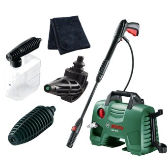 BOSCH เครื่องฉีดน้ำ 110 bar รุ่น AQT 33-11 CWS พร้อมเซ็ทหัวฉีด 3หัวฉีด พร้อม ผ้าเช็ดรถ และกระบอกแชมพู BOSCH เครื่องฉีดน้ำ 110 bar รุ่น AQT 33-11 CWS พร้อมเซ็ทหัวฉีด 3หัวฉีด พร้อม ผ้าเช็ดรถ และกระบอกแชมพู