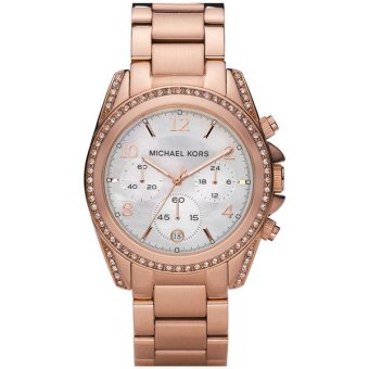 2561 BRAND NEW LADIES MICHAEL KORS ROSE GOLD BLAIR CHRONOGRAPH WATCH MK5522