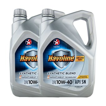 เปรียบเทียบราคา CALTEX น้ำมันเครื่อง Havoline Synthetic Blend 10W-40 4 ลิตร (2แกลลอน) โปรโมชั่นพิเศษ CALTEX น้ำมันเครื่อง Havoline Synthetic Blend 10W-40 4 ลิตร (2แกลลอน)