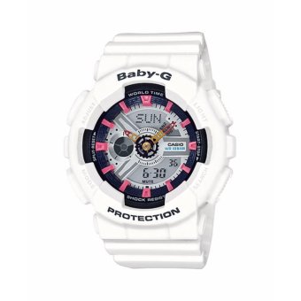 ซื้อ/ขาย Casio Baby-G นาฬิกาข้อมือผู้หญิง สายเรซิ่น รุ่น BA-110SN-7A - สีขาว