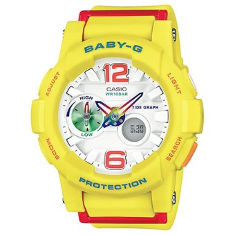 ซื้อ/ขาย casio Baby-G นาฬิกาข้อมือผู้หญิง สีเหลือง สายเรซิ่น รุ่น BGA-180-9B