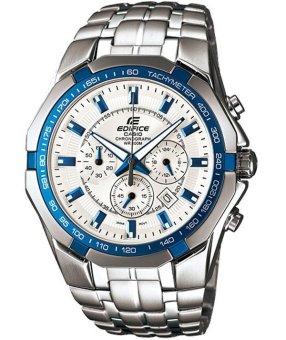 ประเทศไทย Casio นาฬิกาสำหรับผู้ชาย EF-540D-7A2 สายสแตนเลสสีเงิน