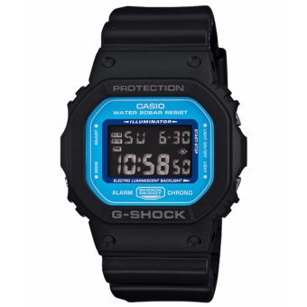 ซื้อ/ขาย Casio G-Shock นาฬิกาข้อมือผู้ชาย รุ่น DW-5600SN-1 - Black/Blue รับประกัน 1 ปี ของแท้