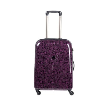 DELSEY กระเป๋าเดินทางแบบล้อลาก รุ่น FLANEUR PC ขนาด 21 นิ้ว (สีดำ-ม่วง)
